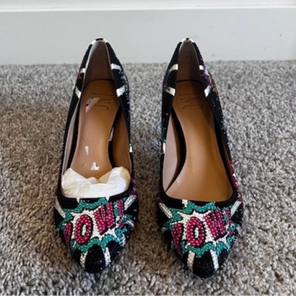 Knockout INC "POW!" rhinestone heels in size 6.5 - Picture 3 of 5